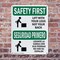 Signmission Safety Culture Sign, 12 in Width, Plastic, Rectangle, Bilingual OS-2PACK-SF-P-1218-L-10825 - alternate 6